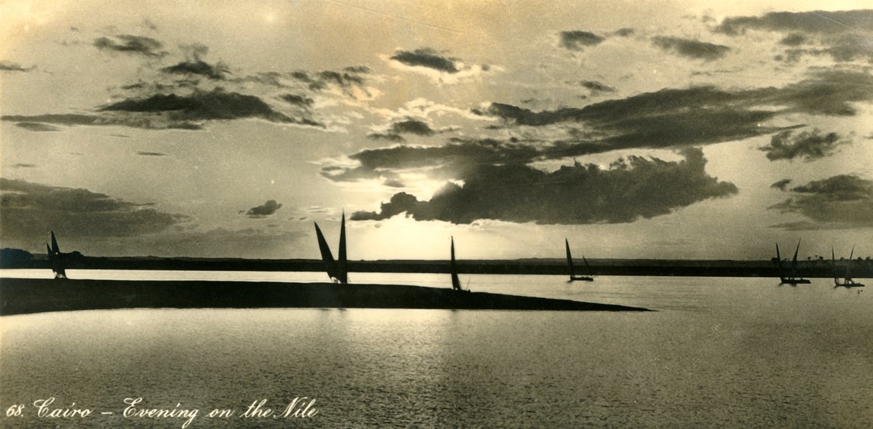 Kahire - Nil'de Akşam, c1918-c1939. by Unbekannt