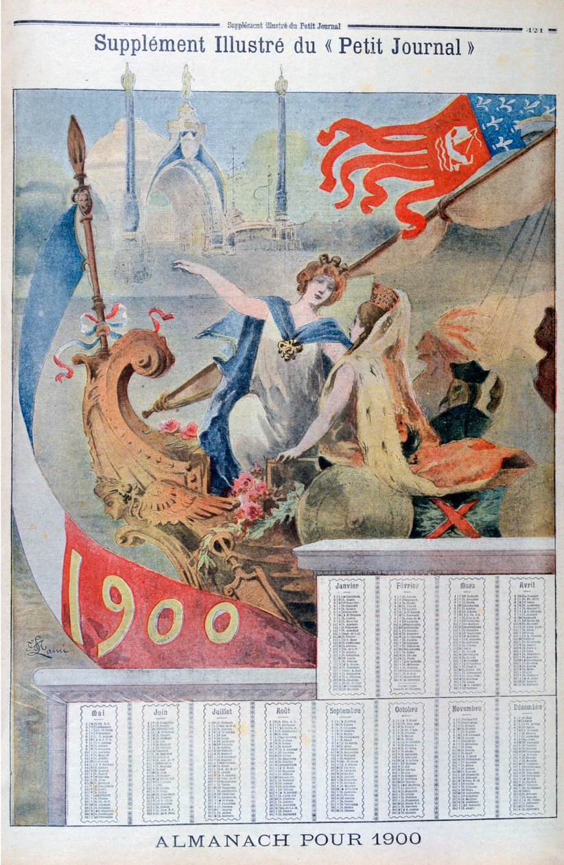 1900 Takvimi by Unbekannt
