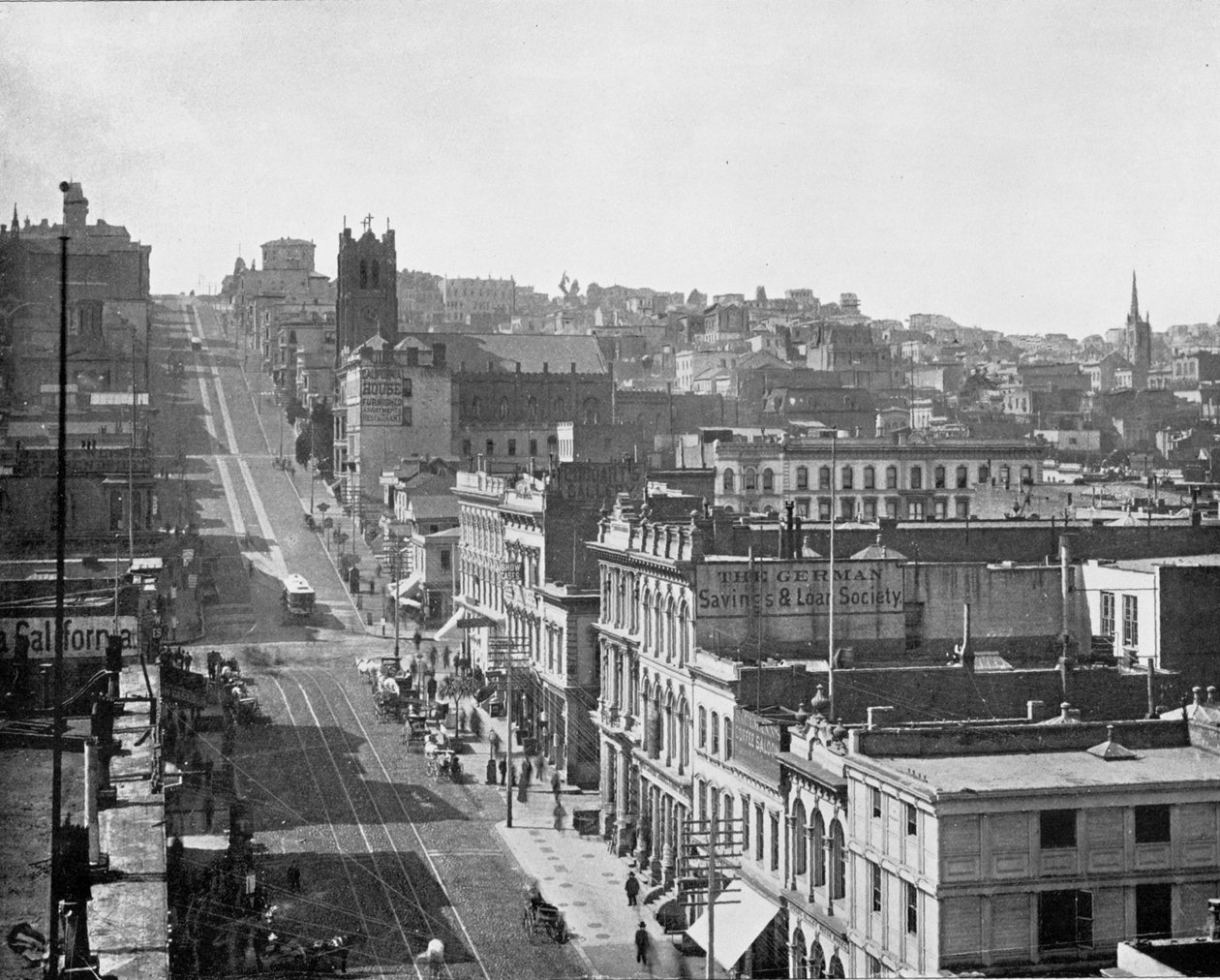 California Caddesi, San Francisco, Kaliforniya, ABD, c1900. by Unbekannt