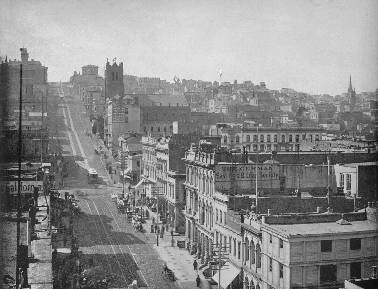 California Caddesi, San Francisco, c1897. by Unbekannt