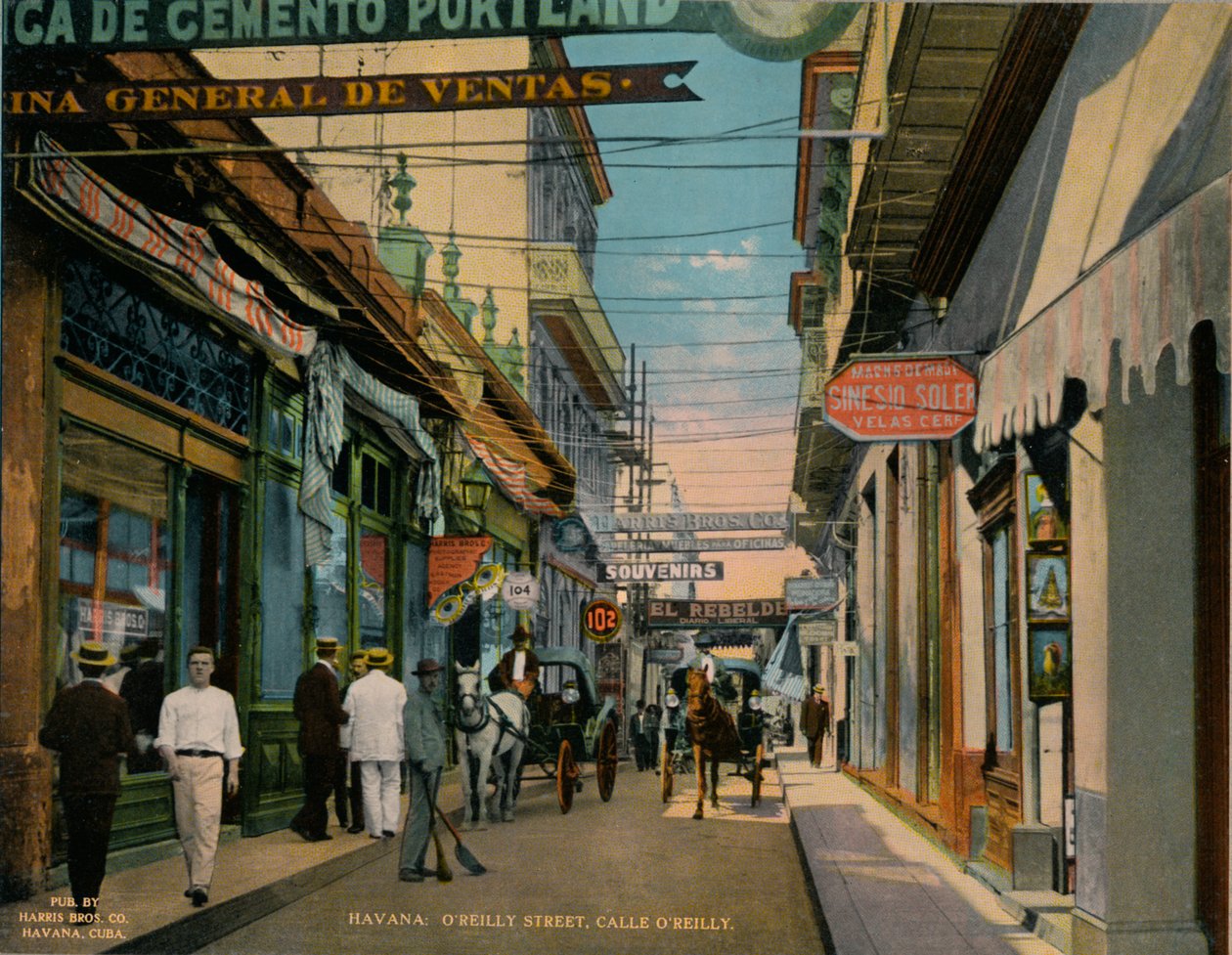 OReilly Caddesi, Havana, Küba, c1920. by Unbekannt