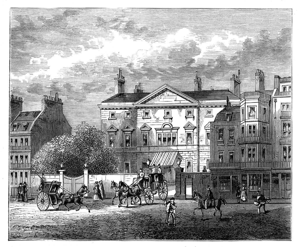 Cambridge Evi, Piccadilly, Londra, 1854, c1888 by Unbekannt