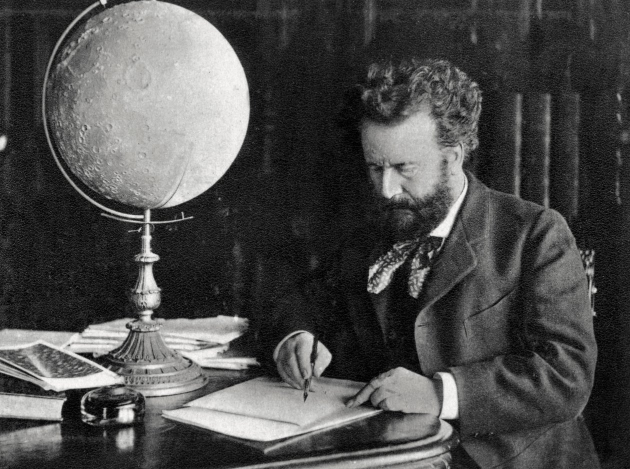 Camille Flammarion, Fransız astronom ve yazar, 1890 by Unbekannt