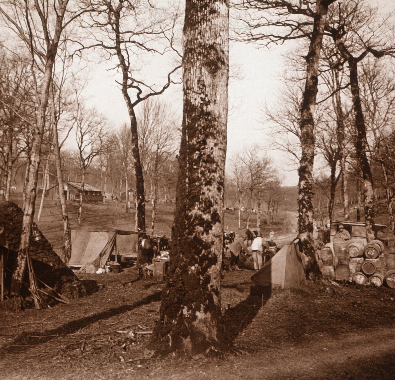 Kamp, Genicourt, kuzey Fransa, c1914-c1918 by Unbekannt