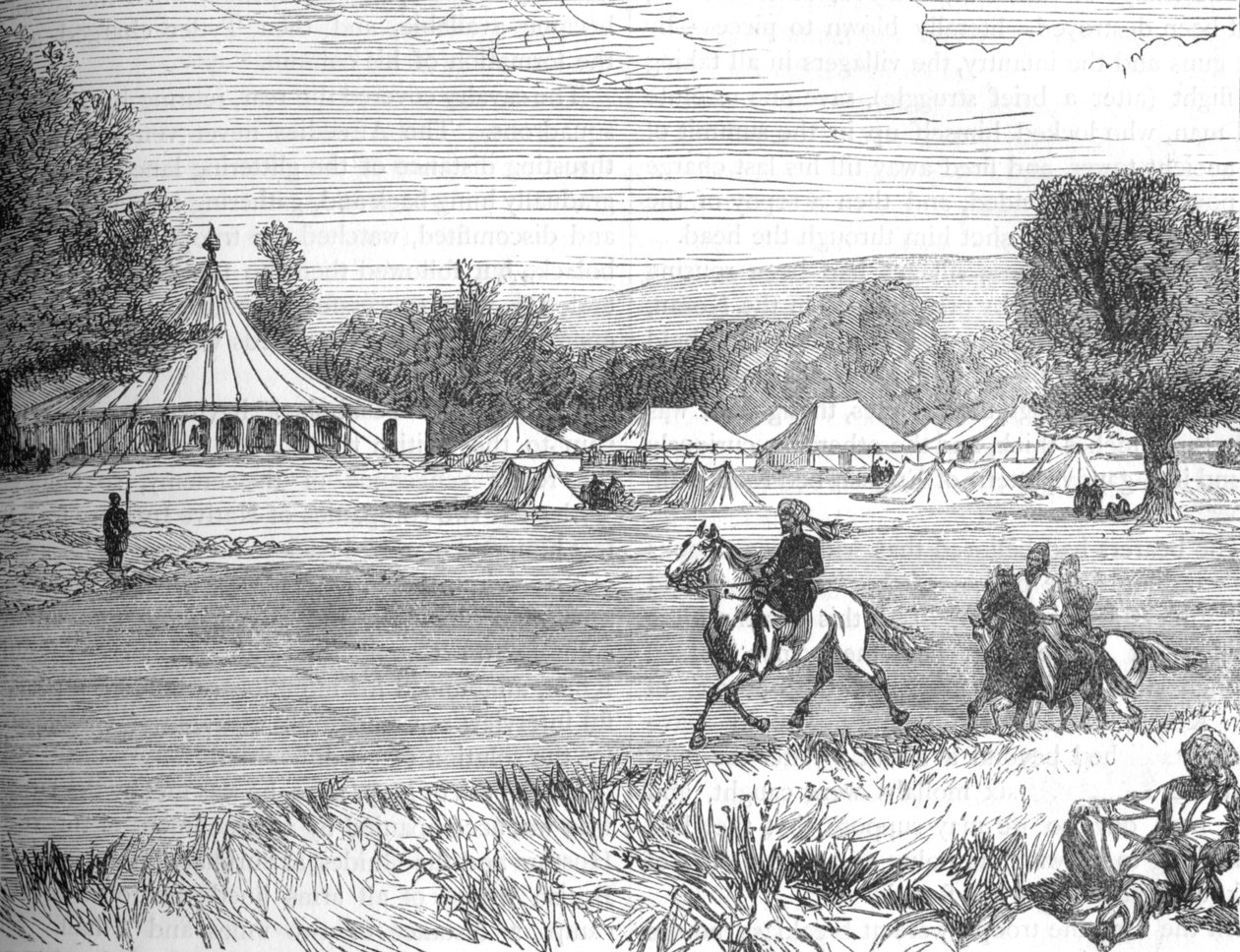 Emir Yakub Han Kampı, Gundamuk, c1880 by Unbekannt