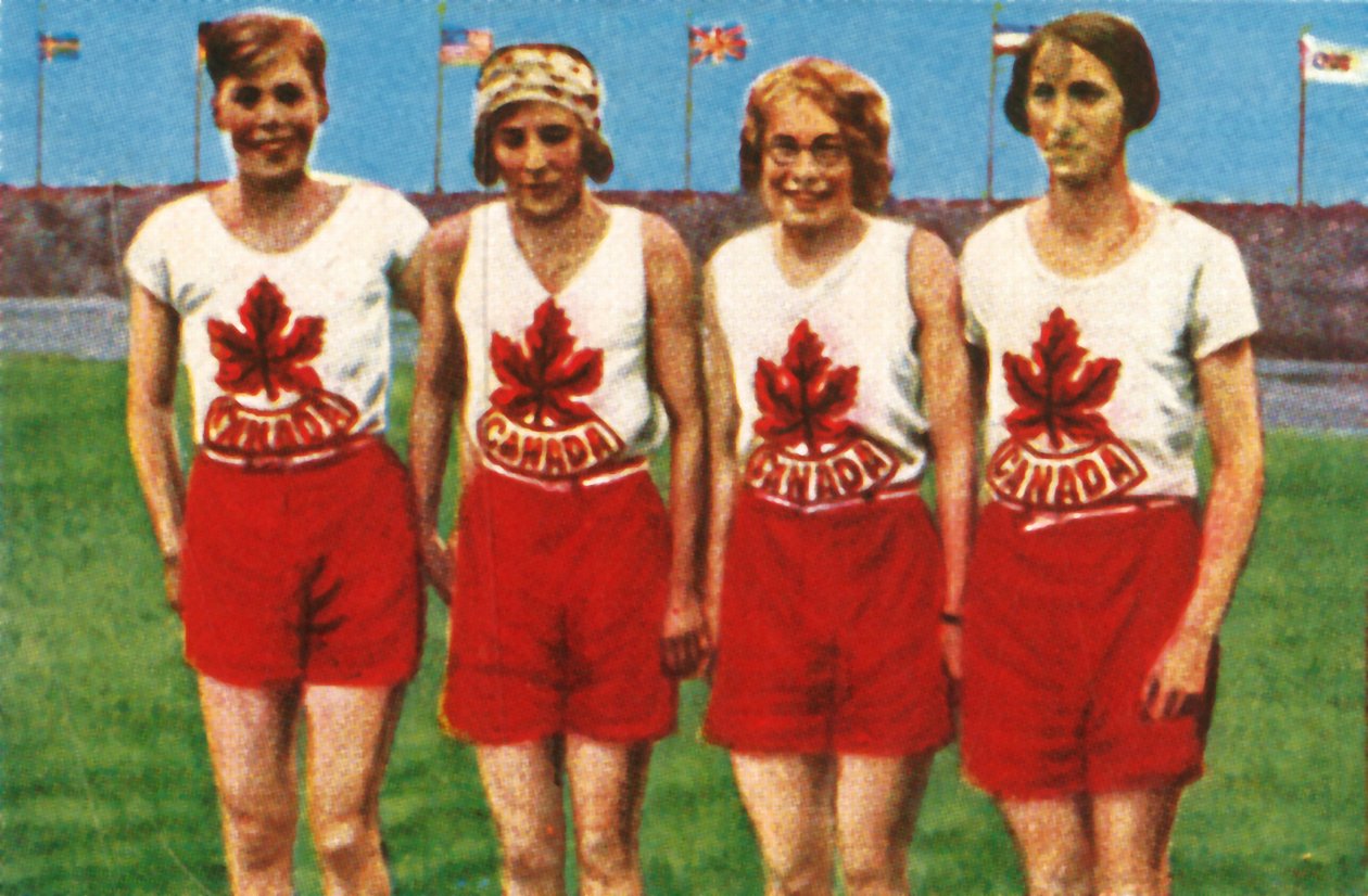 Kanada takımı, bayanlar 4 x 100 metre bayrak yarışı, 1928. by Unbekannt
