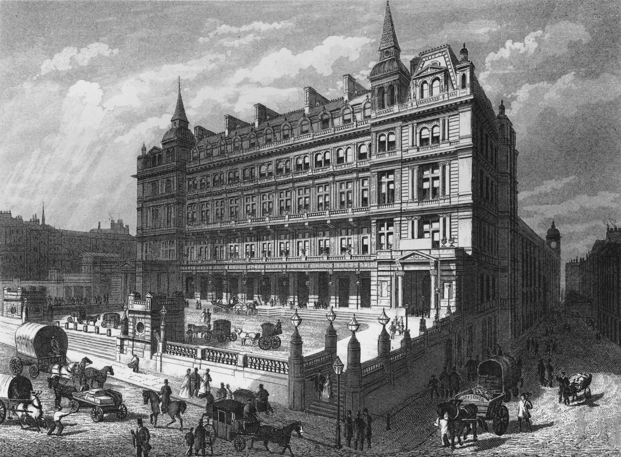 Cannon Street Tren İstasyonu, Londra Şehri, c1870 1878 by Unbekannt