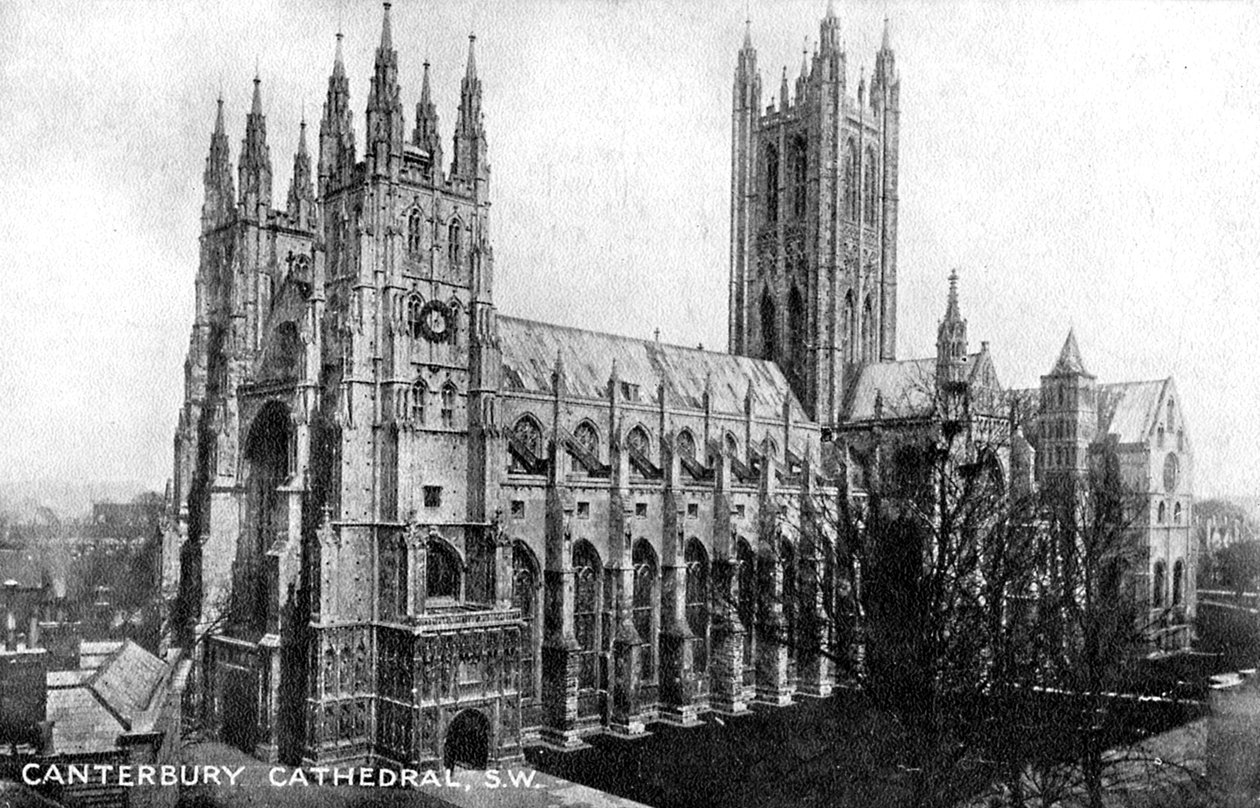 Canterbury Katedrali, Canterbury, Kent, 20. yüzyılın başlarında by Unbekannt