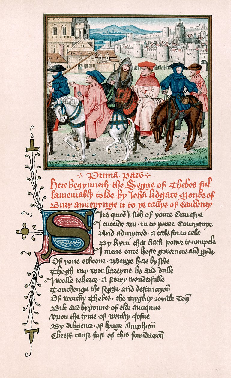 Canterbury hacıları, c1420 19. yüzyıl by Unbekannt