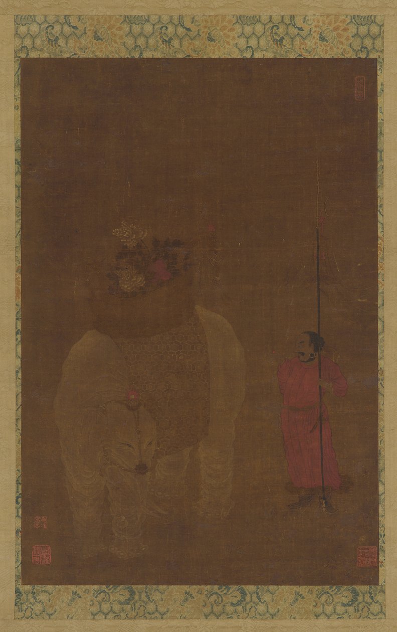 Caparisoned Fil ve Görevlisi, Ming hanedanı, 16-17. yüzyıl. by Unbekannt