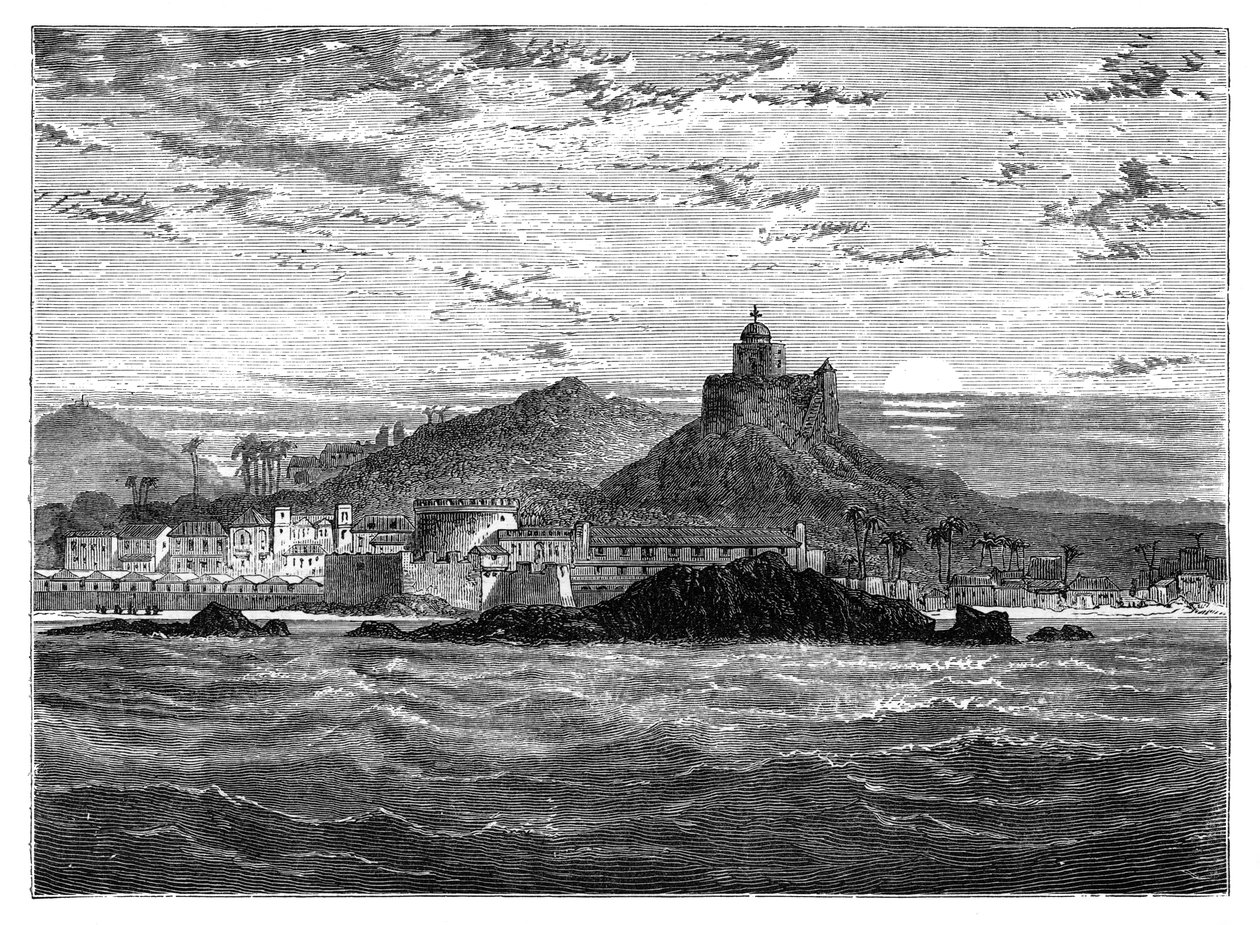 Cape Coast Kalesi, Gold Coast, Batı Afrika, c1890 by Unbekannt