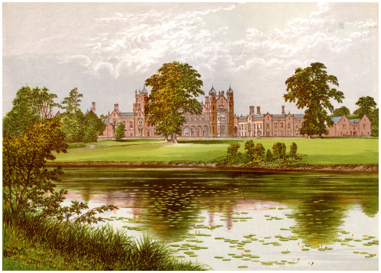 Capesthorne, Cheshire, Davenport ailesinin evi, c1880 by Unbekannt