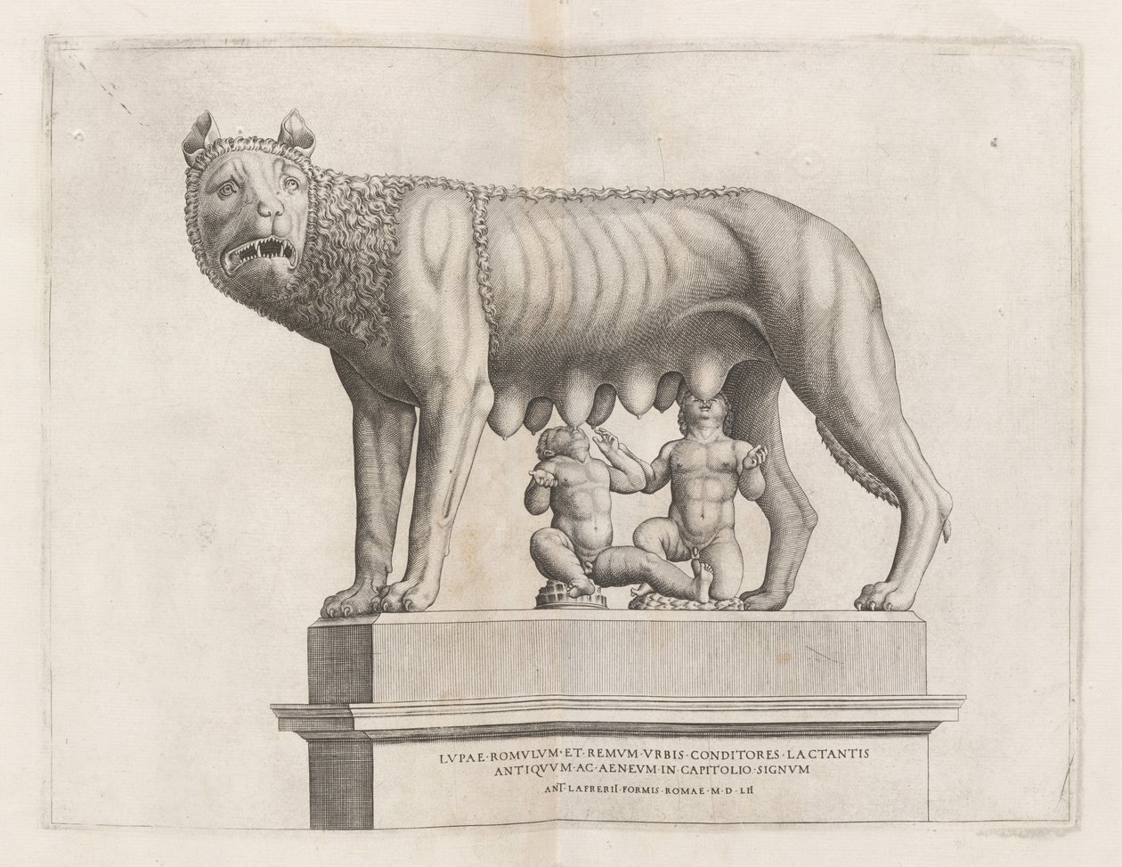 Capitoline Wolf, Romulus ve Remus, 1552. by Unbekannt