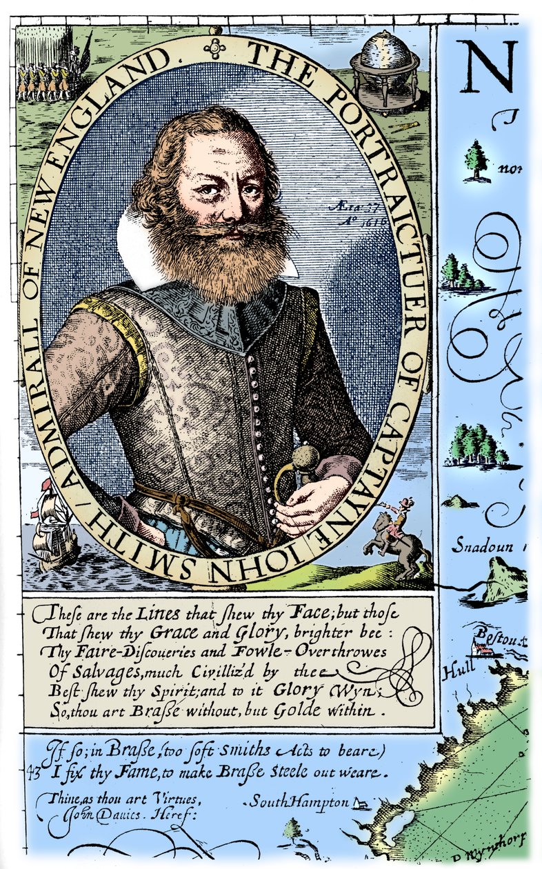 Kaptan John Smith, Virginia kolonisti, 1624, 1893. by Unbekannt