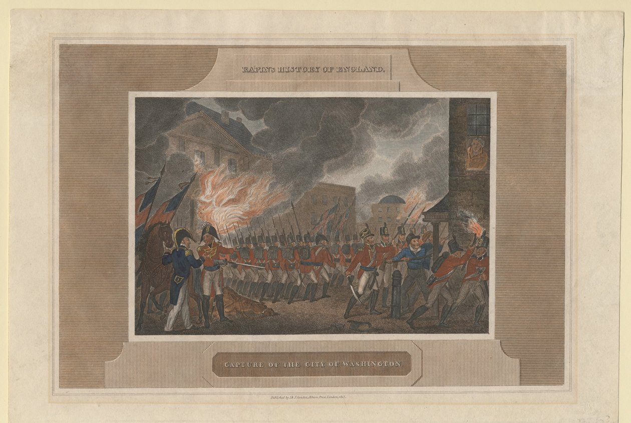 Washington şehrinin yakalanması ve yakılması, 1815 by Unbekannt