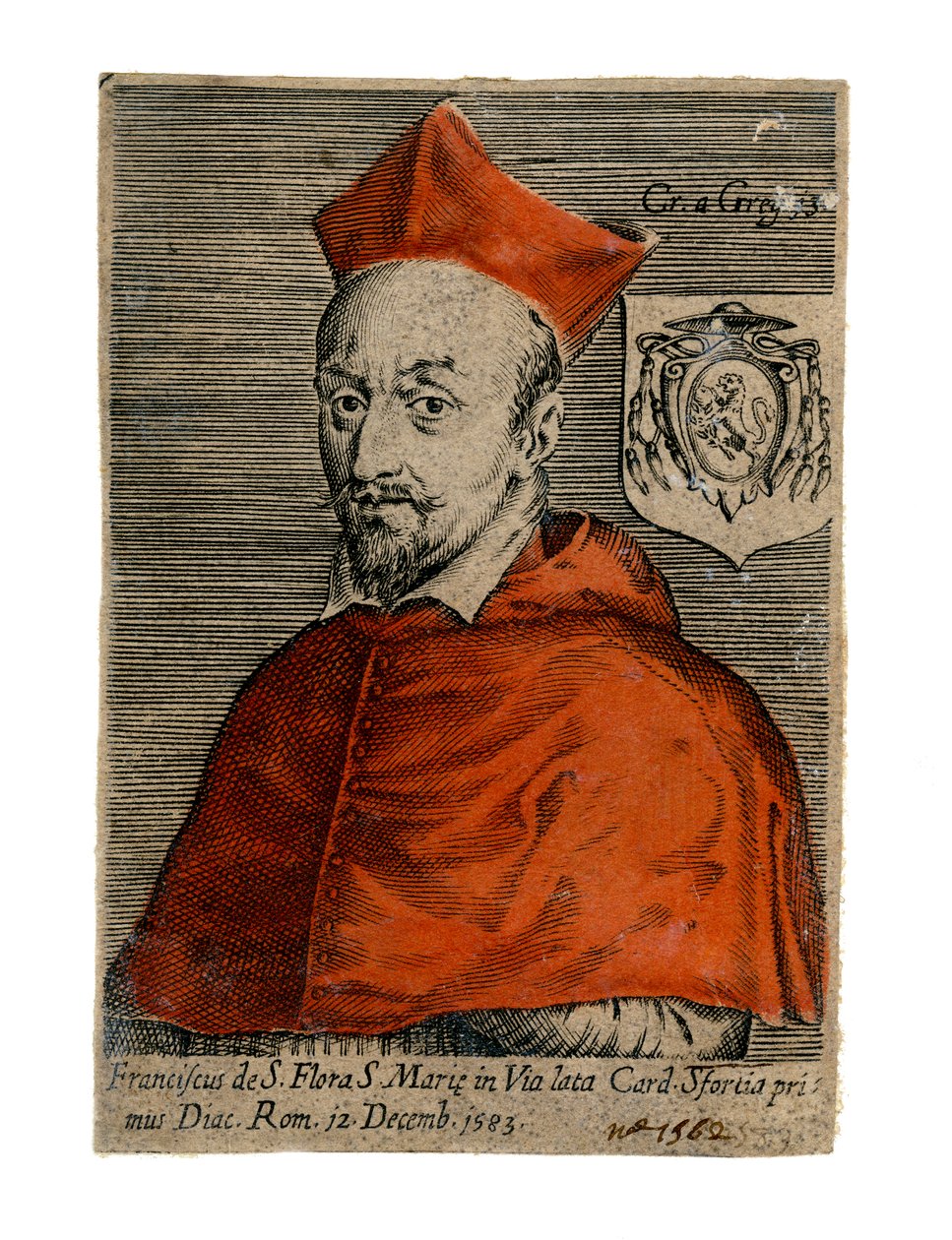 Kardinal Francesco Sforza, İtalyan rahip, 16. yüzyıl by Unbekannt