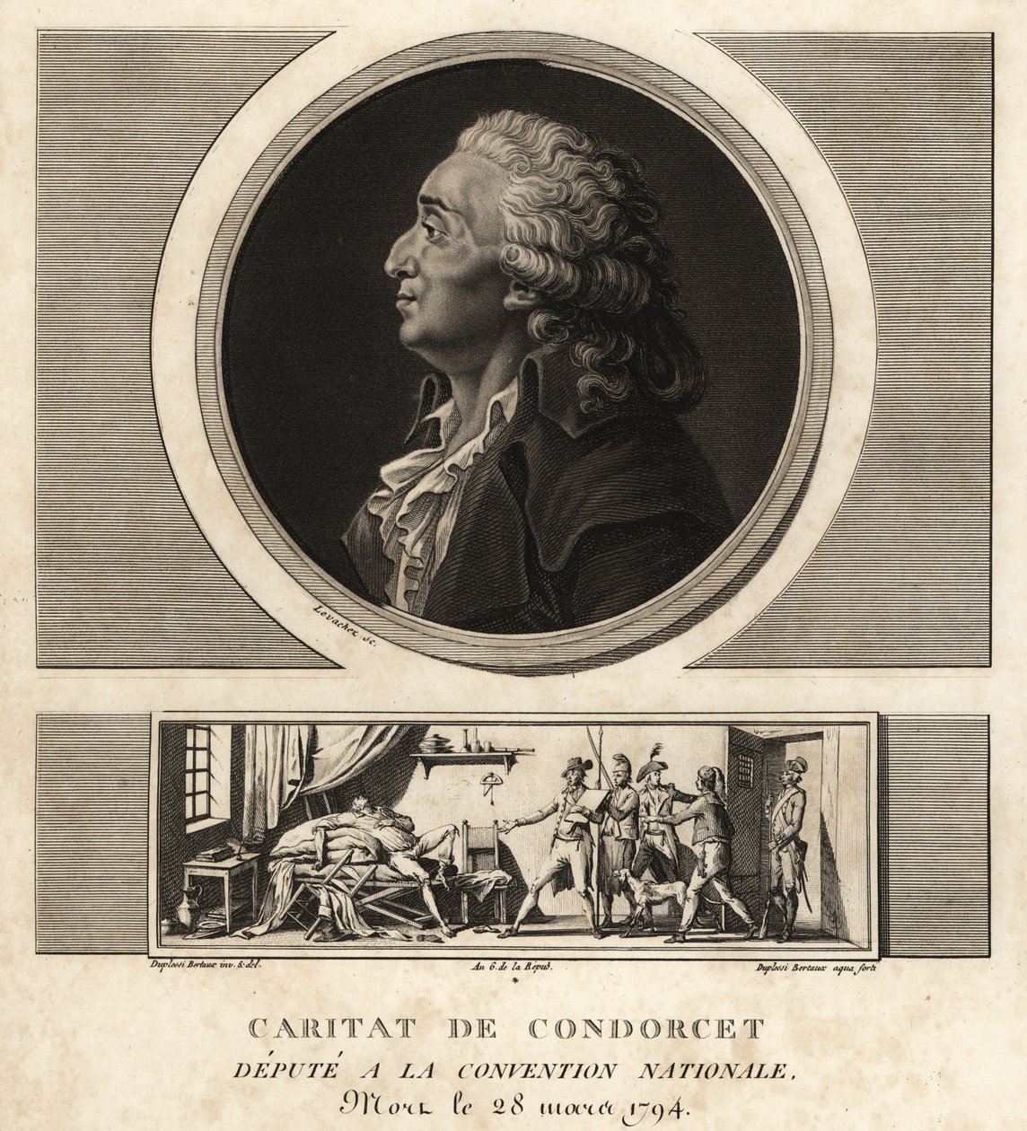 Caritat de Condorcet (1743-1794), Fransız filozof ve matematikçi by Unbekannt