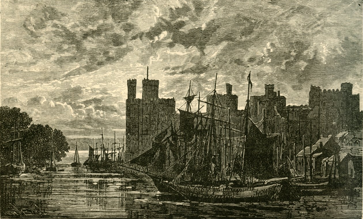 Carnarvon Kalesi, 1898. by Unbekannt