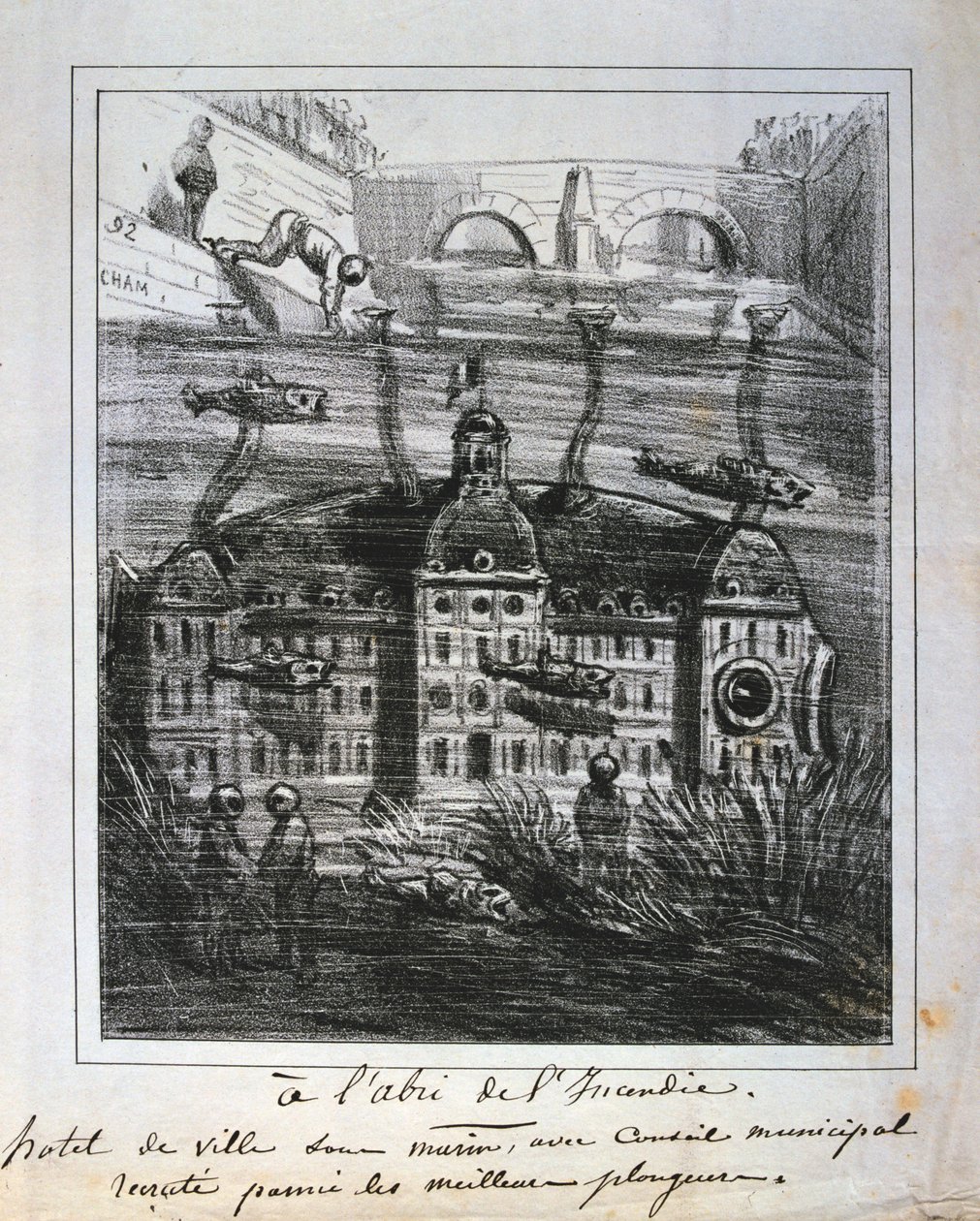 Yangını önlemek için Hotel de Ville
