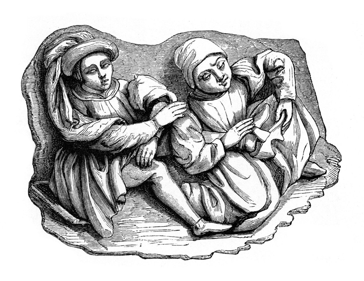 Oyma ahşap kabartma, 15. yüzyıl, 1870 by Unbekannt