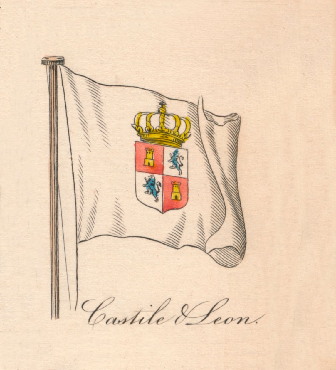Kastilya ve Leon, 1838 by Unbekannt