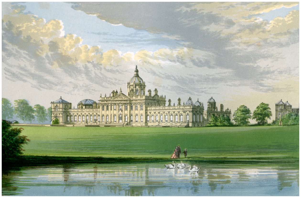 Castle Howard, Yorkshire, Carlisle Kontunun evi, c1880 by Unbekannt