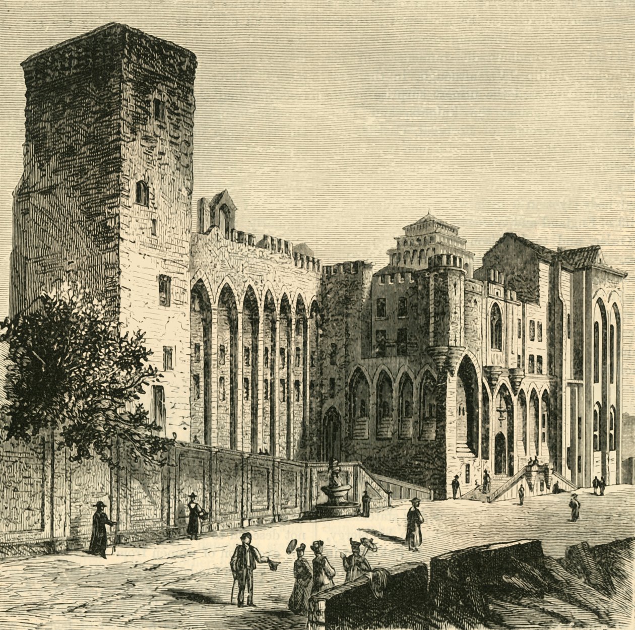 Papalar Kalesi, Avignon, 1890. by Unbekannt
