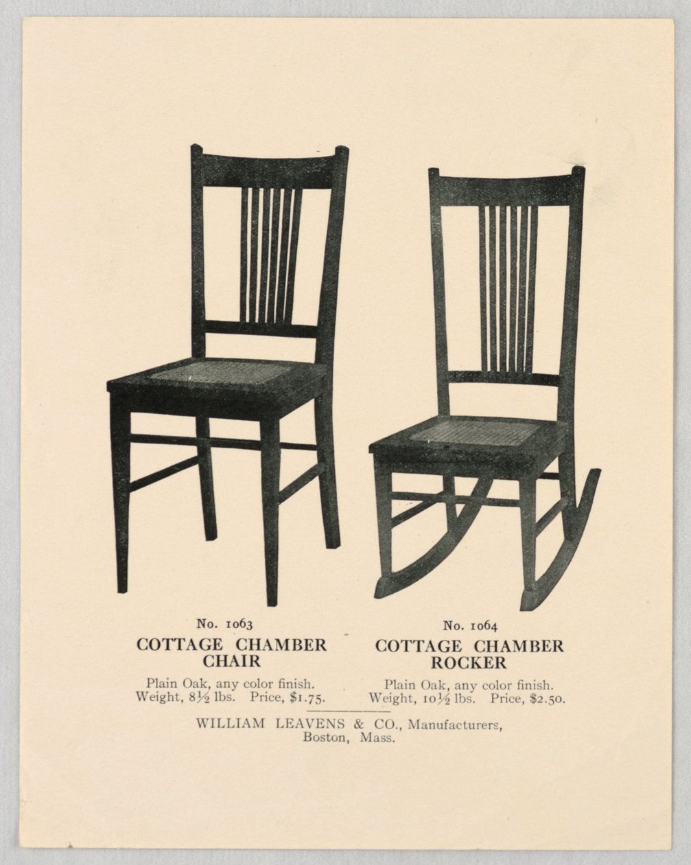Katalog Çizimi, Sandalye Tasarımları, 1904–05 by Unbekannt