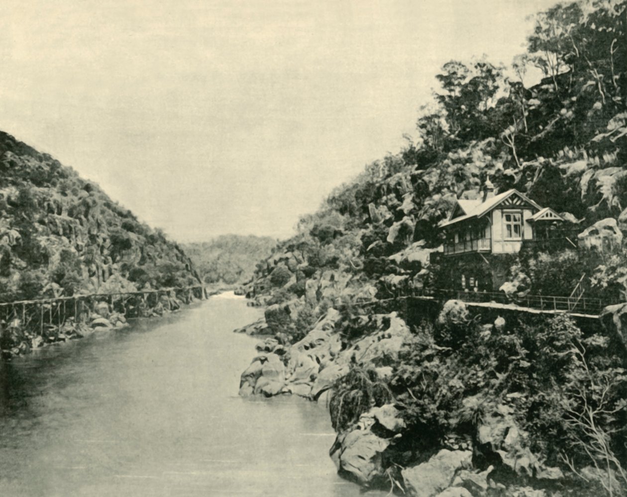 Katarakt Geçidi, Köprüden, Launceston, 1901. by Unbekannt