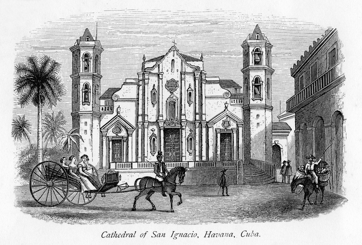 San Ignacio Katedrali, Havana, Küba, 19. yüzyıl by Unbekannt
