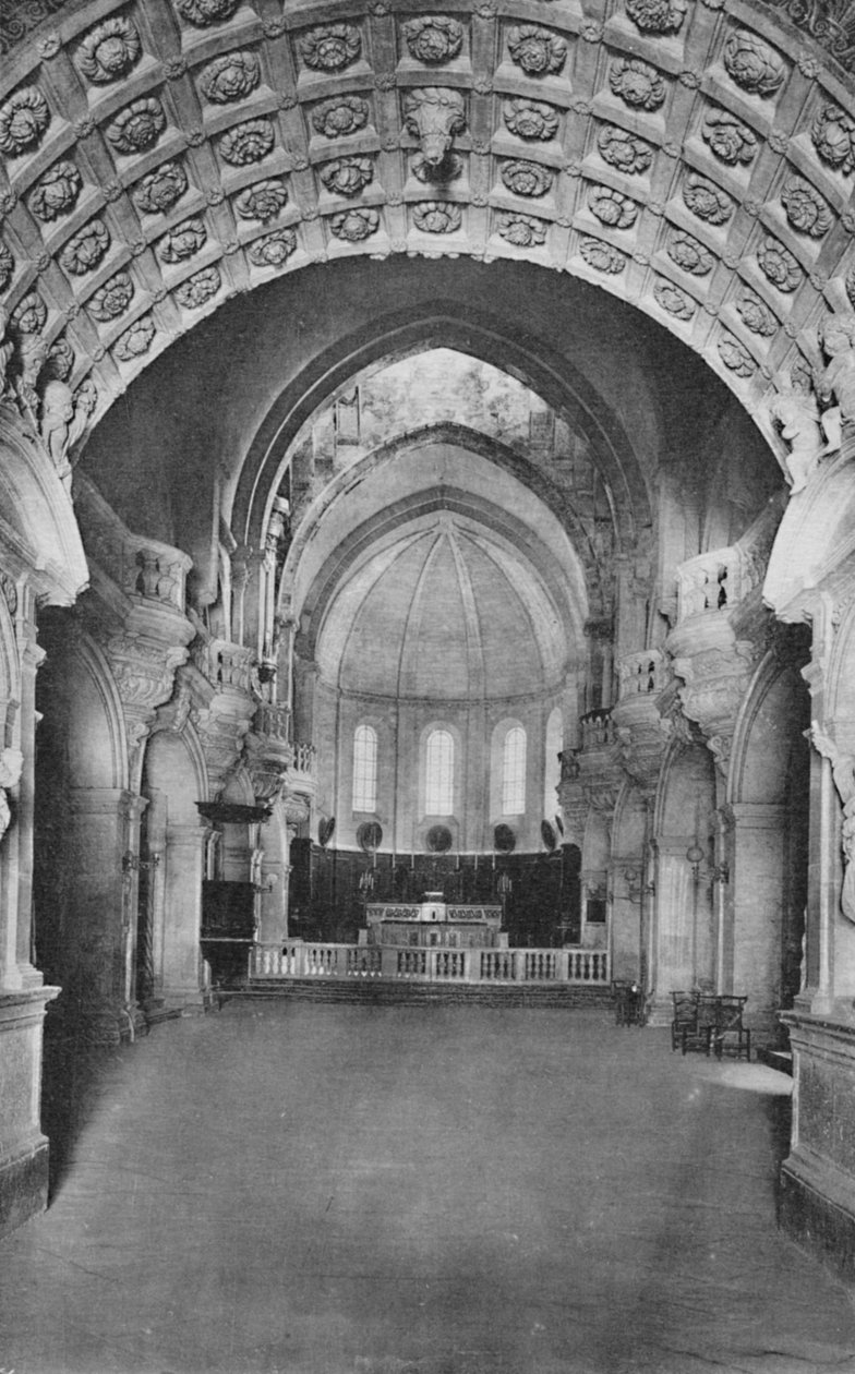 Katedral DAvignon. - İçerideki Katedral, c1925 by Unbekannt