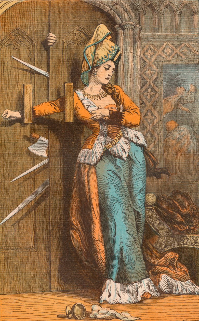 Catherine Douglas Kapıyı Barring, 15. yüzyıl, c1910 by Unbekannt