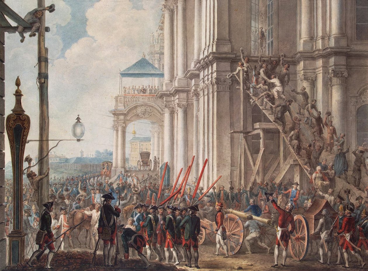 Catherine II, Kışlık Sarayın Balkonunda, 28 Haziran 1762