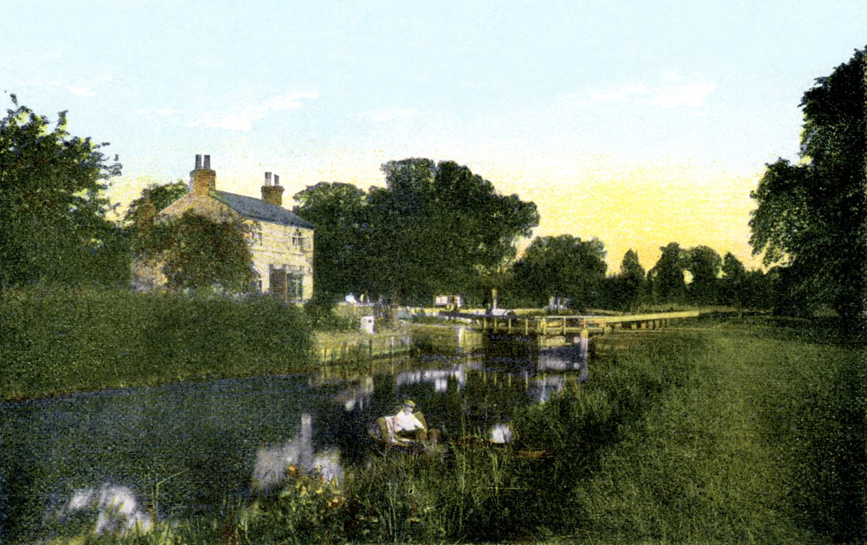 Caversham Lock, Berkshire, 20. Yüzyıl by Unbekannt