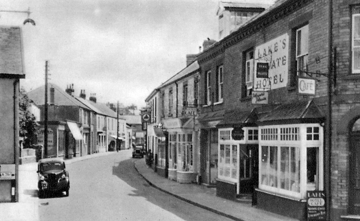 Caen Caddesi, Braunton, Devon, 20. yüzyılın başlarında by Unbekannt