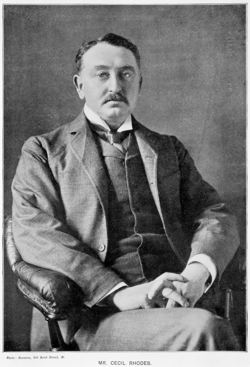 Cecil Rhodes, İngiltere doğumlu Güney Afrikalı girişimci ve devlet adamı, c1890 by Unbekannt