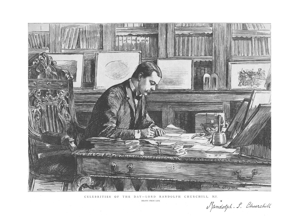 Günün Ünlüleri - Lord Randolph Churchill, M.P., 1885 by Unbekannt