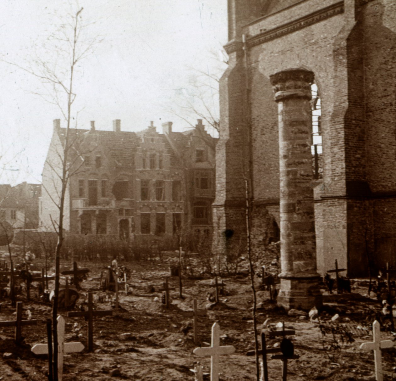 Mezarlık, Nieuwpoort, Flanders, Belçika, c1914-c1918 by Unbekannt