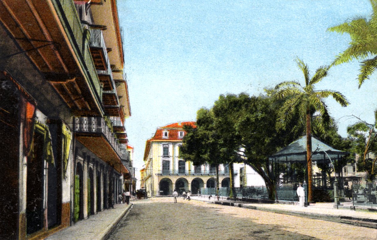 Central Park ve Kanal Binası, Panama Şehri, Panama, c1920s by Unbekannt