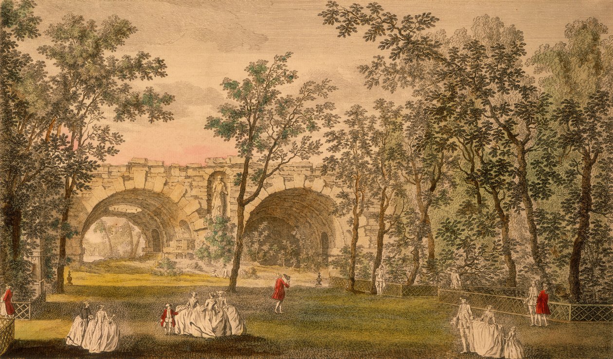 Merkezi Yaya Geçidi, Vauxhall Bahçeleri, Londra, c1751 by Unbekannt