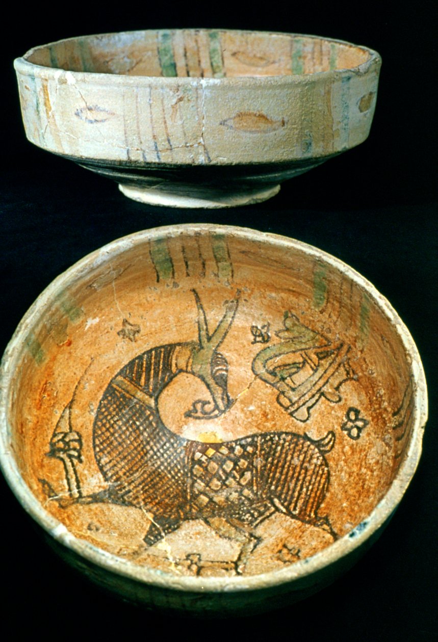 Seramik Kaseler, Kairouan, Tunus, 10. Yüzyıl by Unbekannt