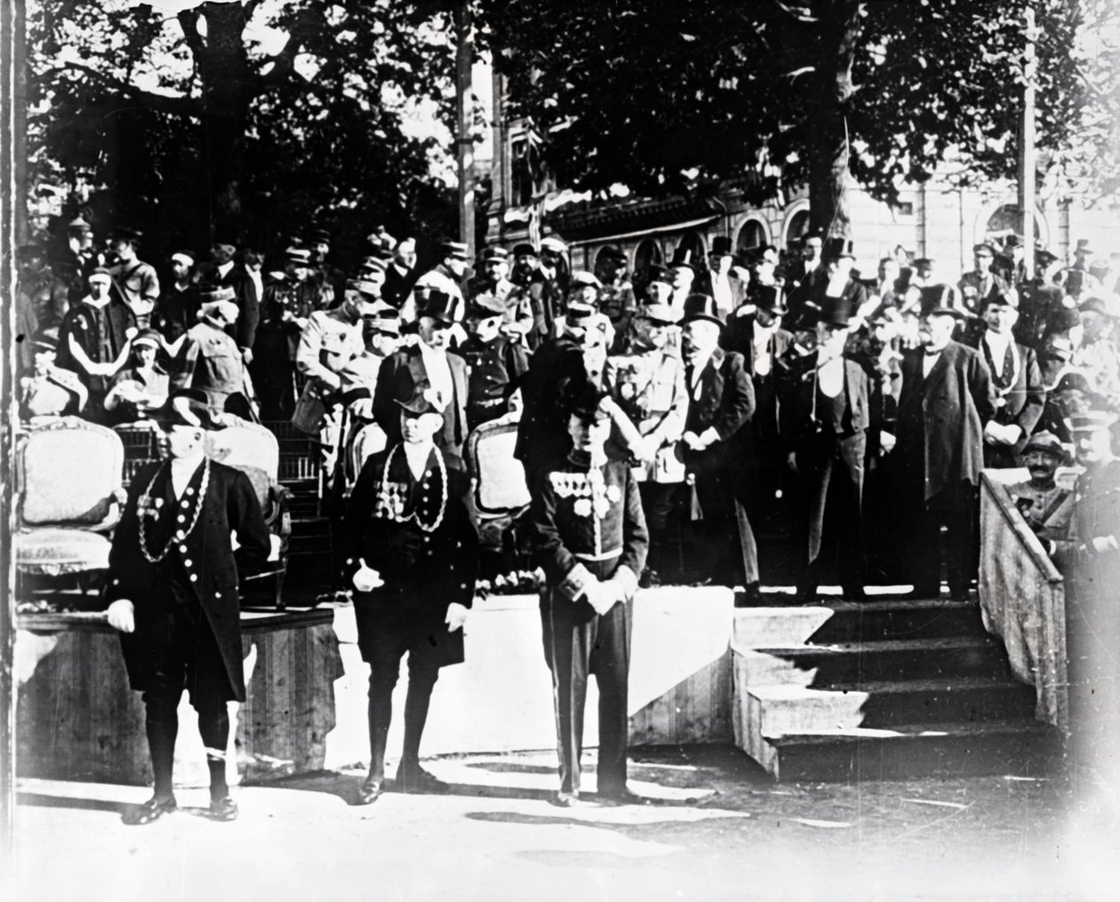 Devlet adamları ve yetkililerle tören, c1914-c1918 by Unbekannt