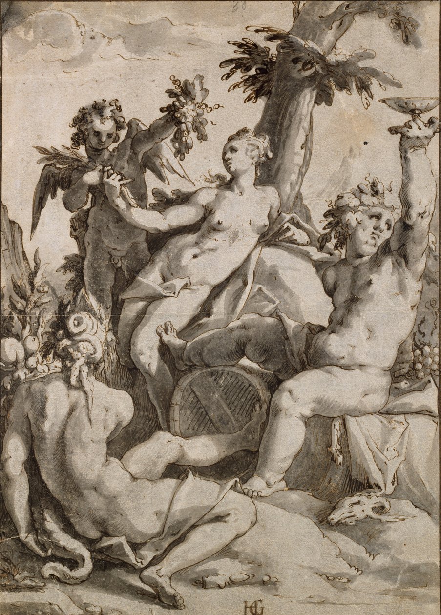 Ceres, Venüs ve Bacchus, 16-17. yüzyıl by Unbekannt