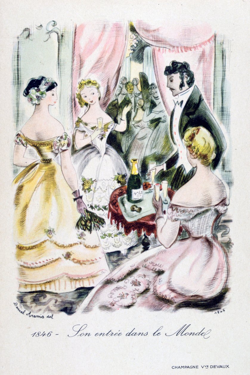 Şampanya Devaux reklamı, 1846 by Unbekannt
