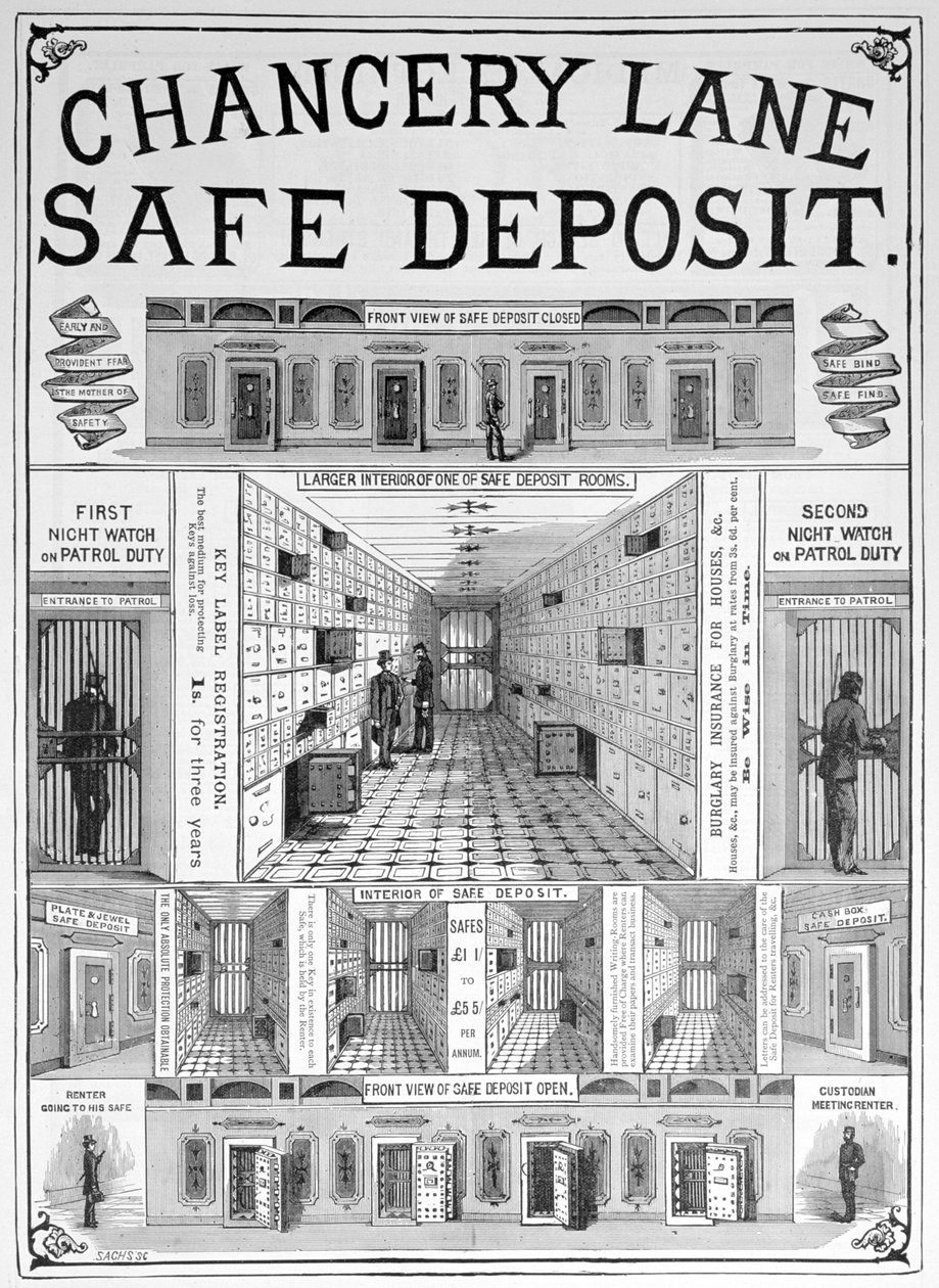 Chancery Lane kasa tesisi, 1893 by Unbekannt