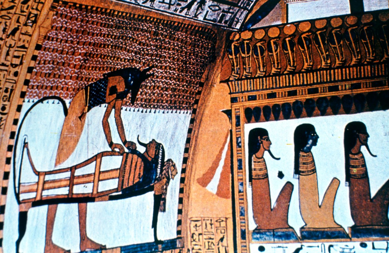 Şapel İç, Anubis, Thebes, Mısır by Unbekannt