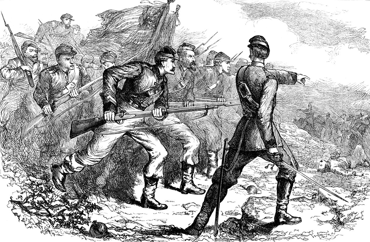 Korint'te Federallerin Sorumluluğu, Amerikan İç Savaşı, c1880 by Unbekannt