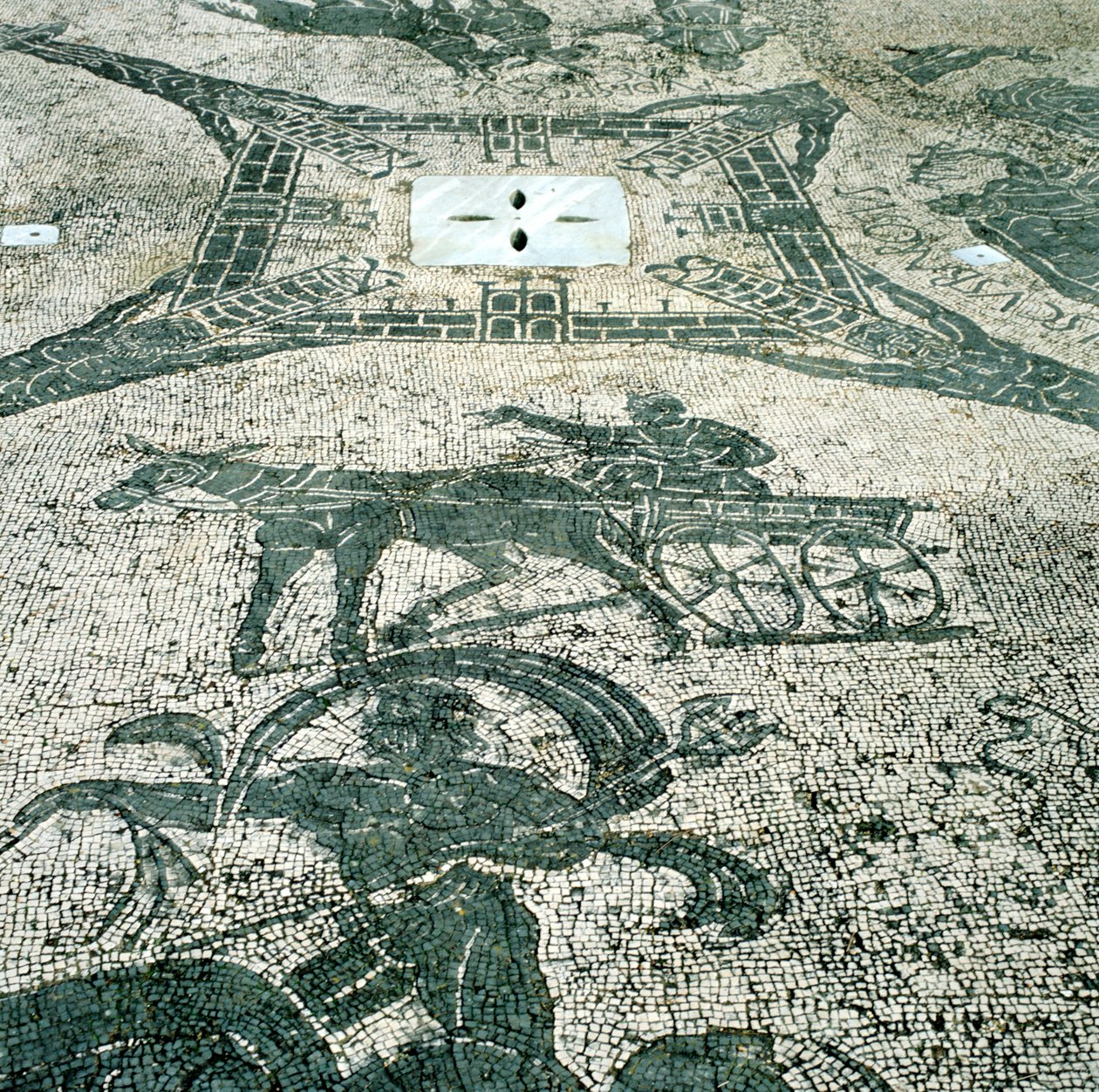 Arabacı, mozaik, Cisarii, Ostia, İtalya, c1st Century by Unbekannt