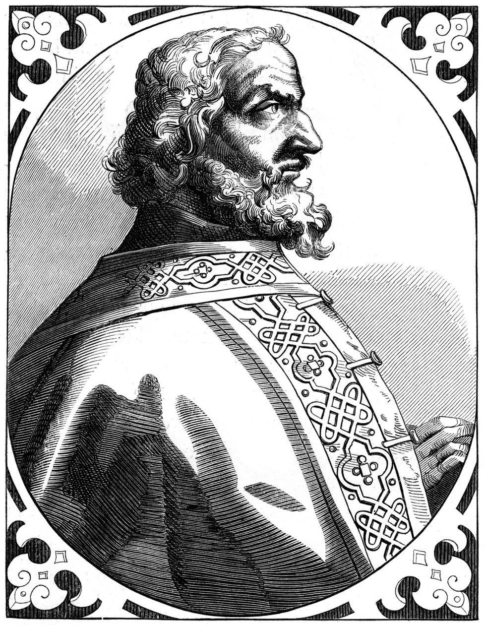 Charlemagne 712-814, Kutsal Roma İmparatoru ve Frankların Kralı, 16. yüzyıl 1849 by Unbekannt