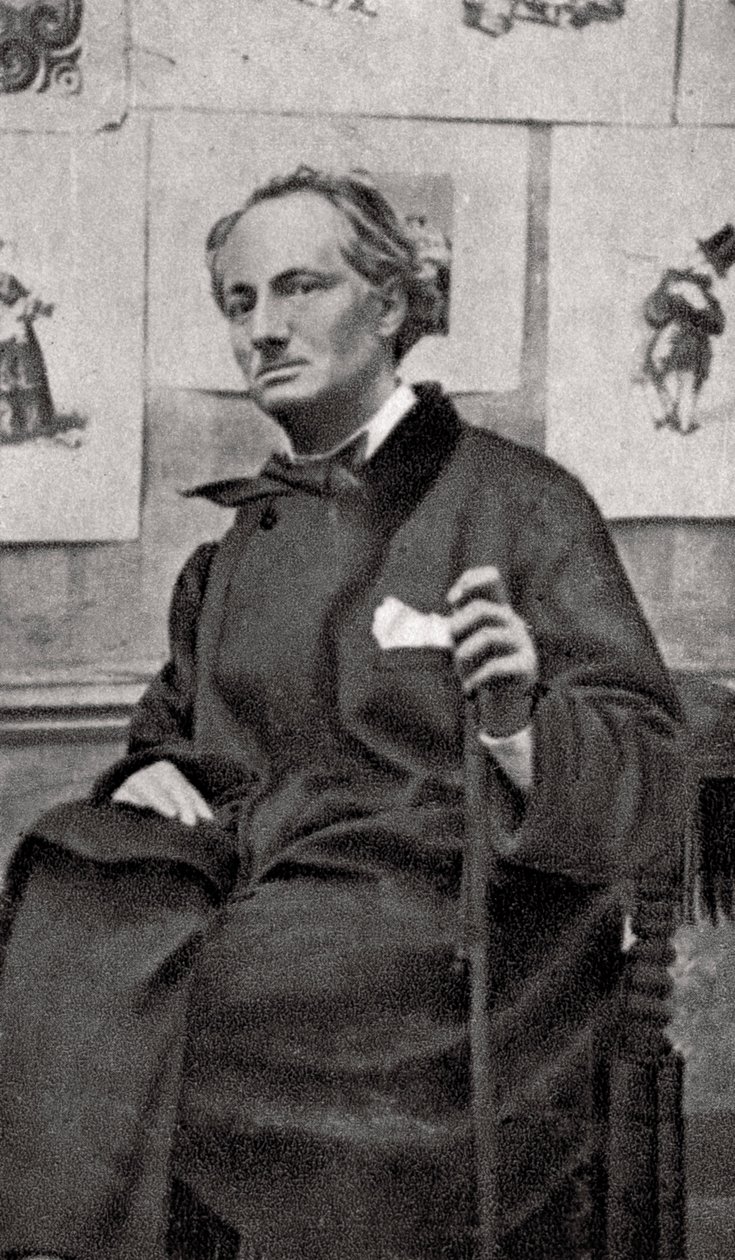 Charles Baudelaire, Fransız şair ve sanat eleştirmeni, 1857 by Unbekannt